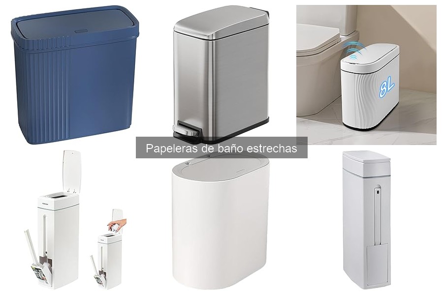 ¿Necesitas una tapa en las papeleras de baño estrechas?