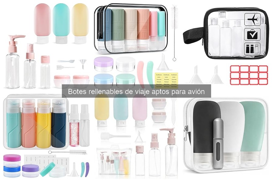 Normativas sobre líquidos en vuelos y botes rellenables