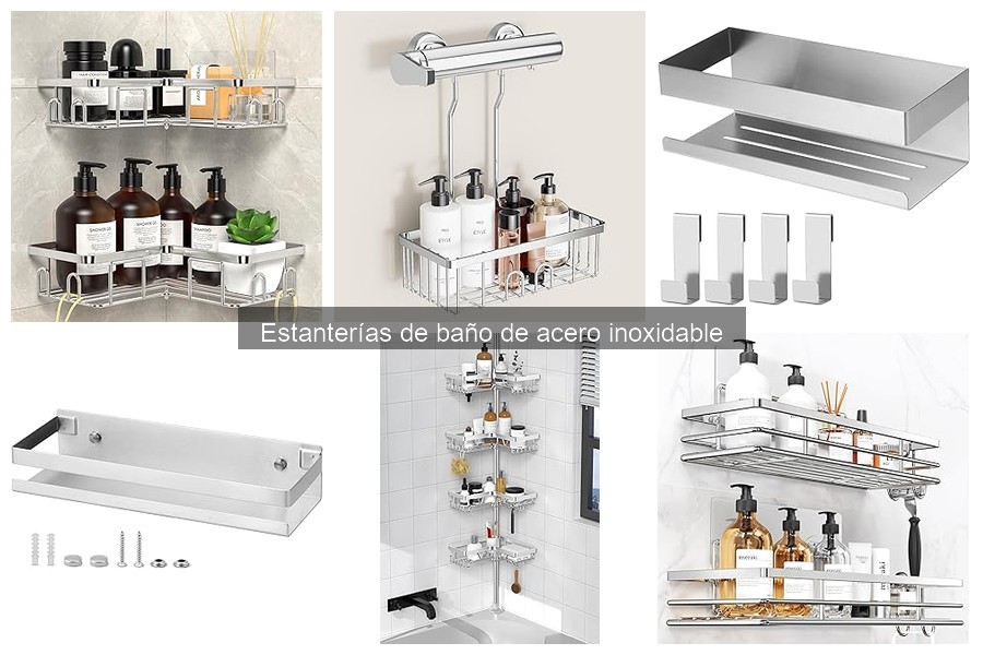 Ofertas en estanterías de baño de acero inoxidable