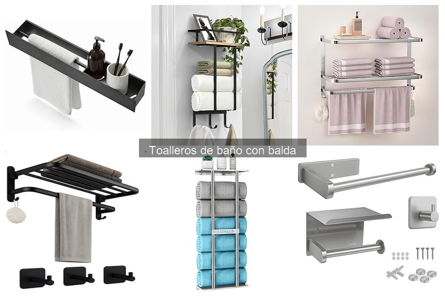 Ofertas imperdibles de toalleros de baño con balda
