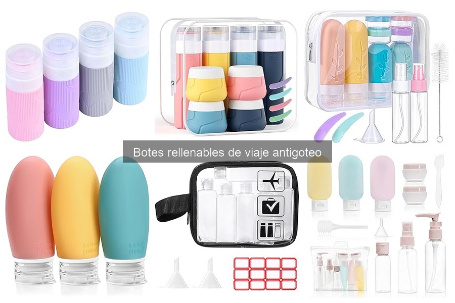 Ofertas y descuentos en botes rellenables de viaje antigoteo