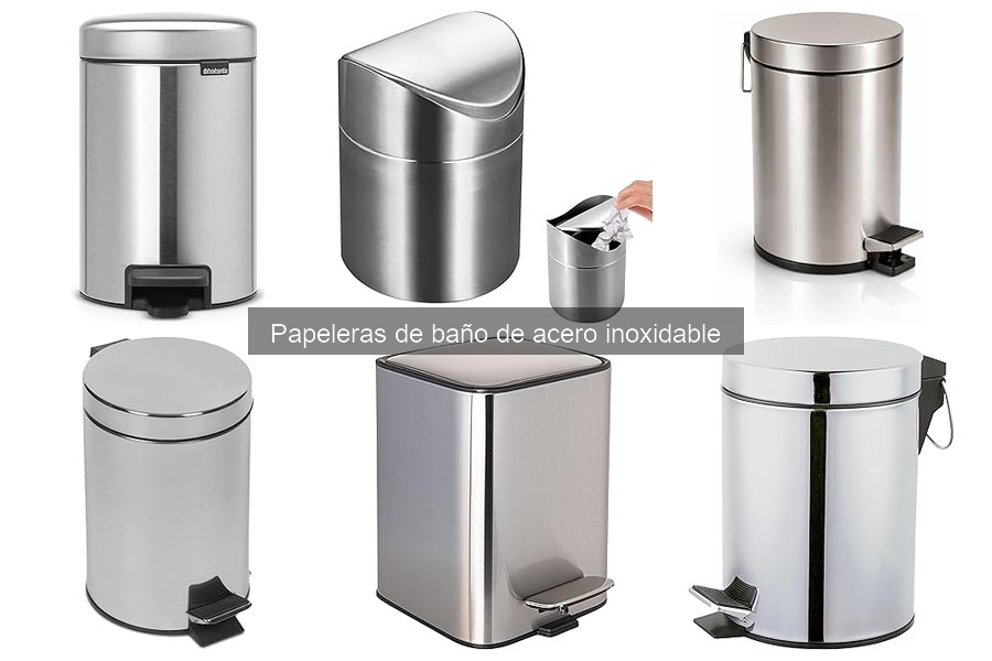 Ofertas y descuentos en papeleras de baño de acero inoxidable
