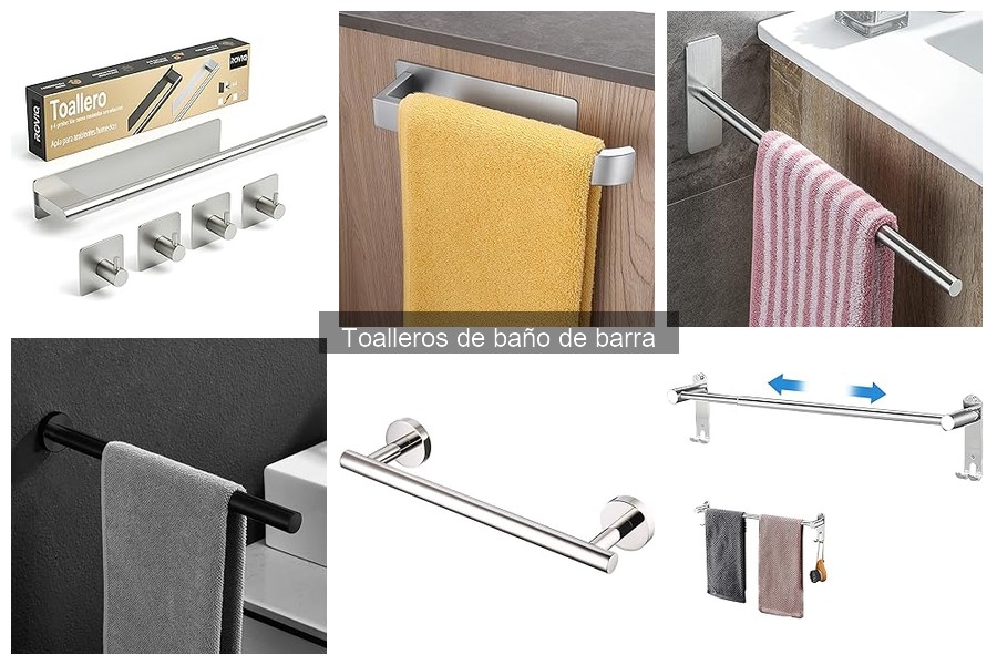 Ofertas y descuentos en toalleros de barra para baño