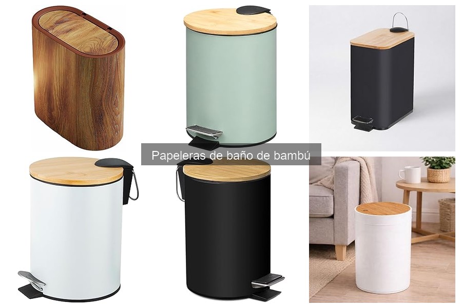 Ofertas y precios de papeleras de baño de bambú