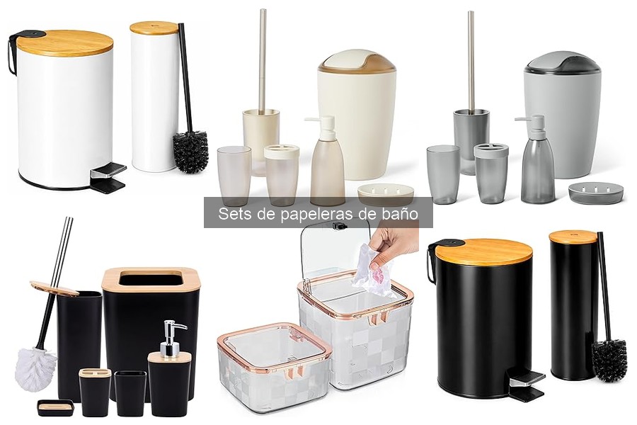 Ofertas y Precios de Sets de Papeleras de Baño