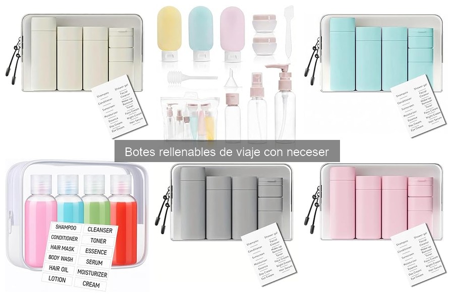 Opiniones de usuarios sobre botes rellenables de viaje