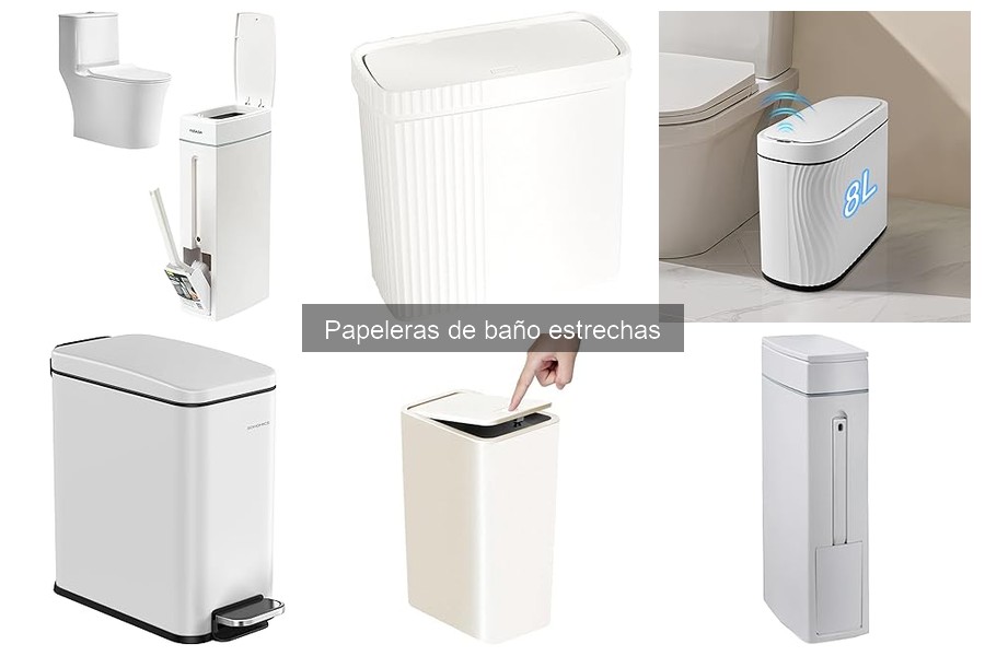 Opiniones de usuarios sobre papeleras de baño estrechas