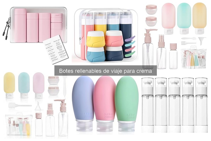 Opiniones sobre botes rellenables de viaje para crema