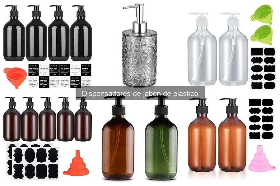 Opiniones sobre dispensadores de jabón de plástico populares