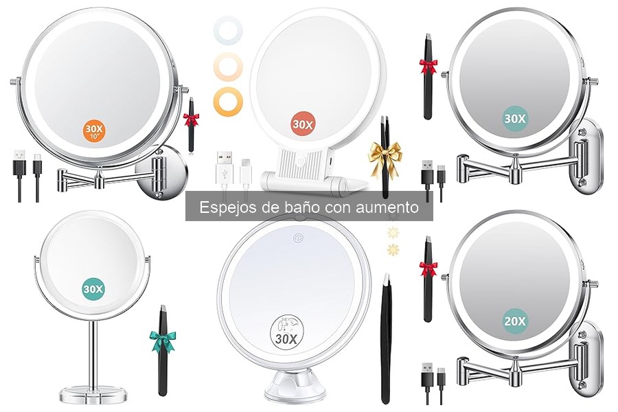 Opiniones sobre espejos de baño con aumento en 2023