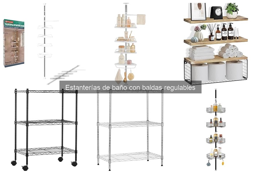 Opiniones sobre Estanterías de Baño con Baldas Regulables