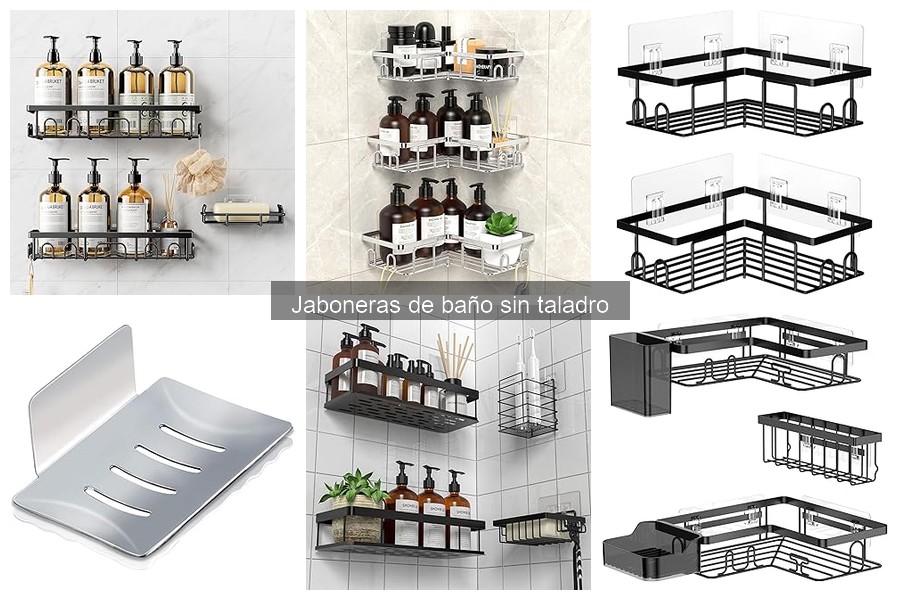 Opiniones sobre jaboneras de baño sin taladro: Top opciones
