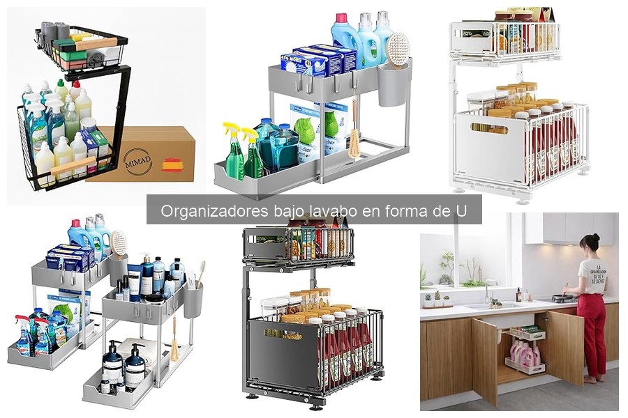 Opiniones sobre organizadores bajo lavabo en forma de U