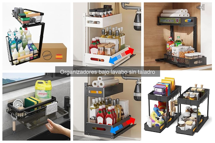 Opiniones sobre organizadores bajo lavabo sin taladro
