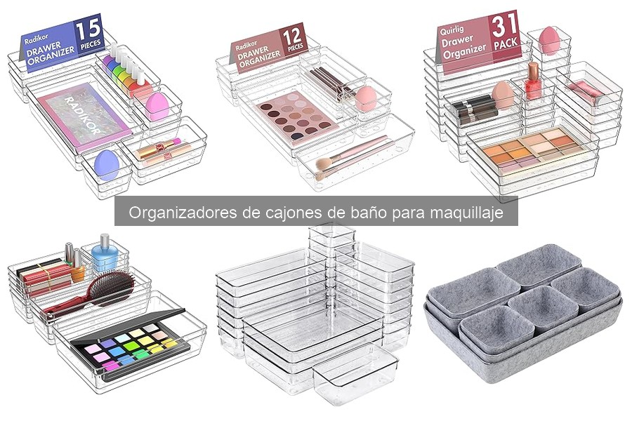 Opiniones sobre organizadores de cajones de baño para maquillaje
