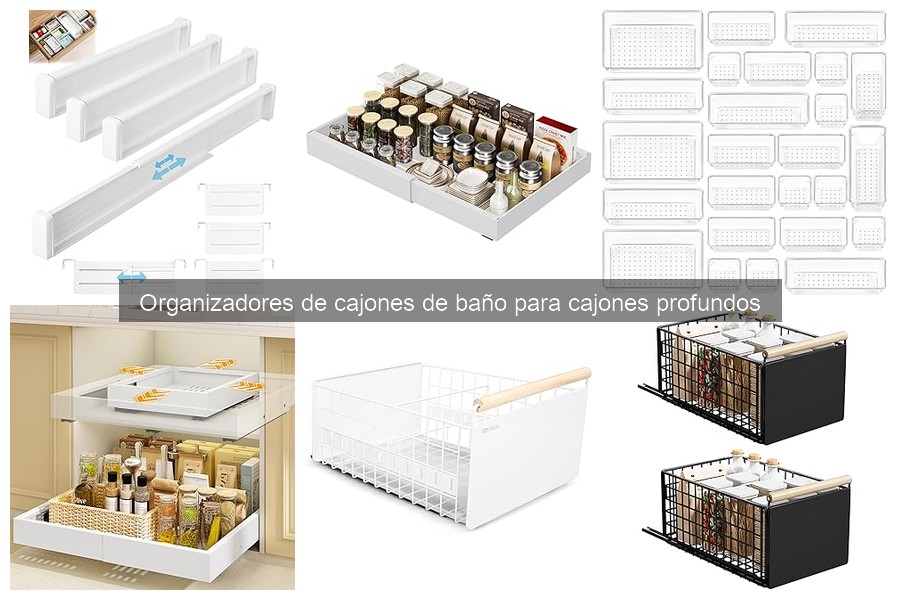 Opiniones sobre organizadores de cajones de baño profundos