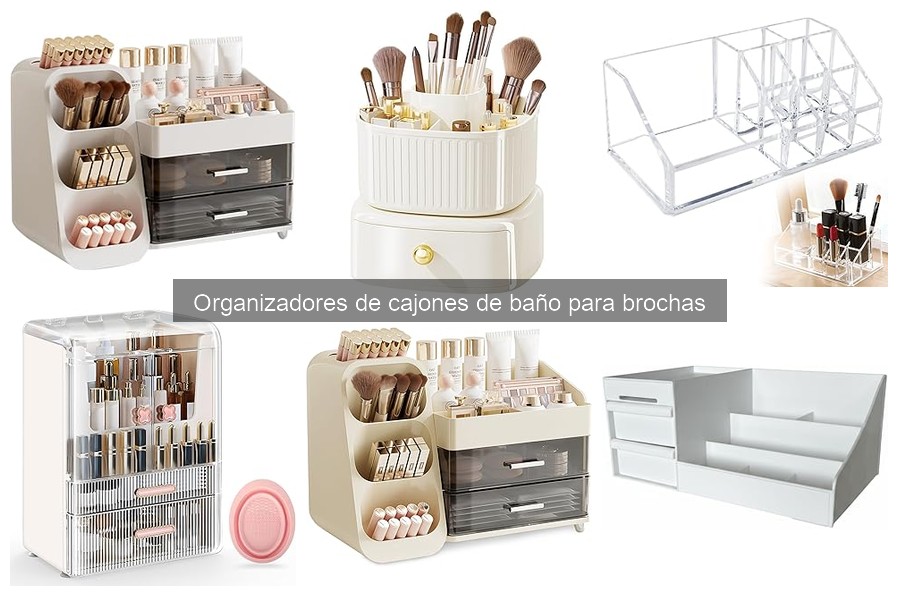 Opiniones sobre organizadores de cajones para brochas de baño