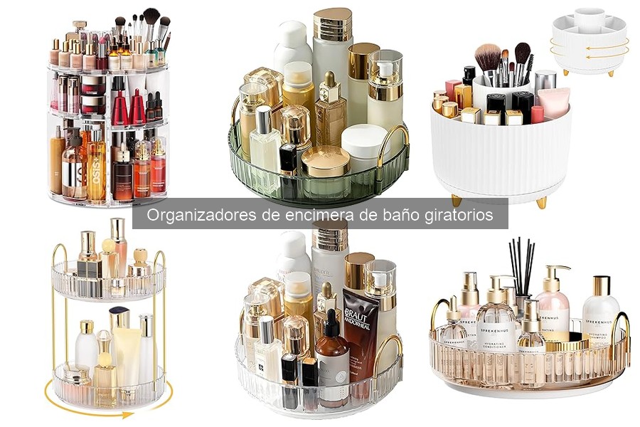 Opiniones sobre organizadores de encimera de baño giratorios