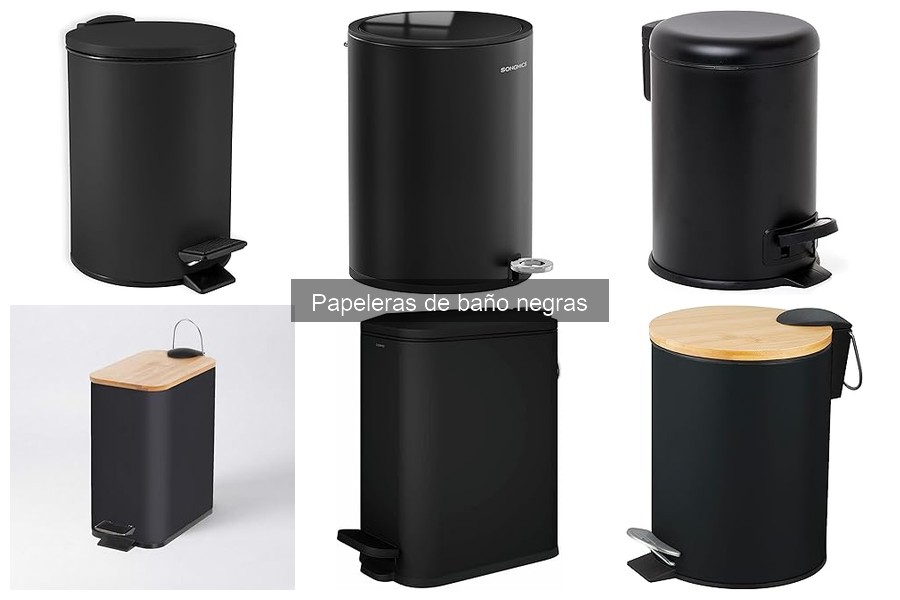 Opiniones sobre papeleras de baño negras: ¿Cuál elegir?