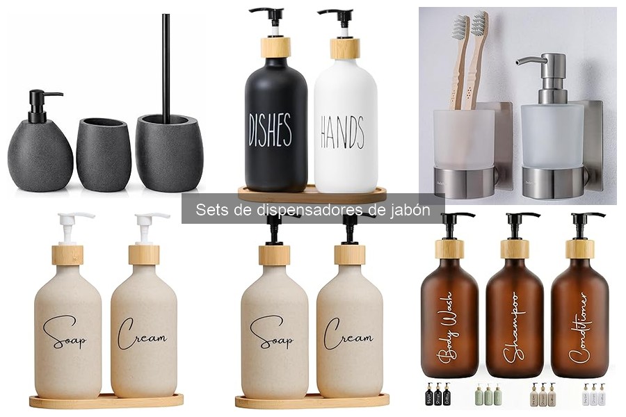 Opiniones sobre Sets de Dispensadores de Jabón para Baño