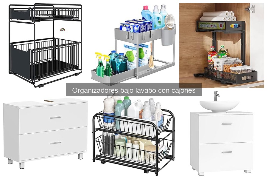 Optimiza el espacio con organizadores bajo lavabo