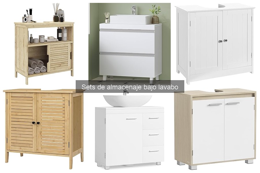 Organiza tu baño con sets de almacenaje bajo lavabo