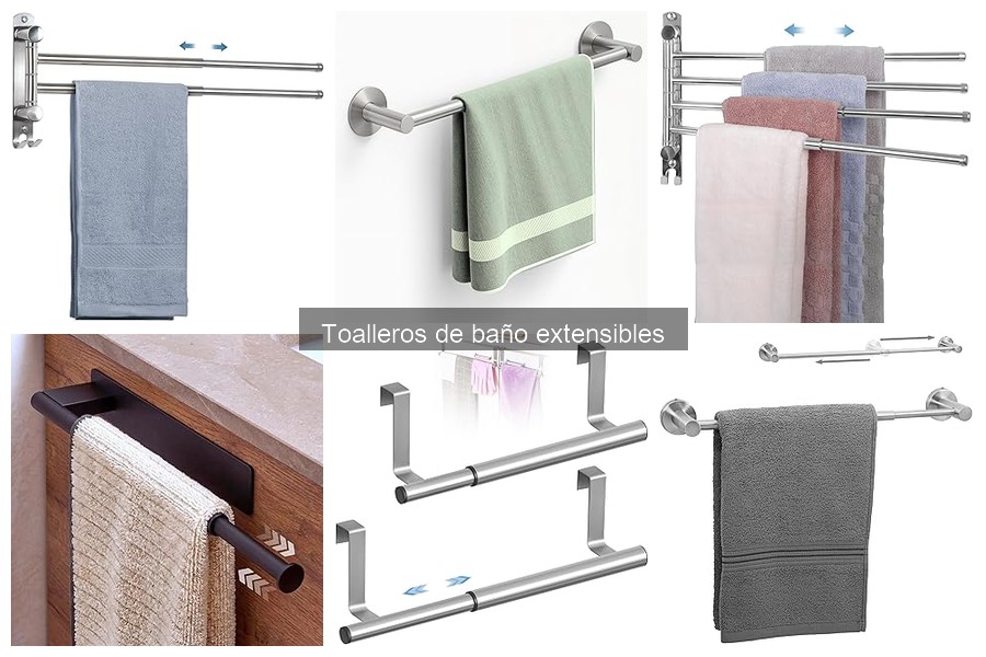 Organiza tu baño pequeño con toalleros extensibles