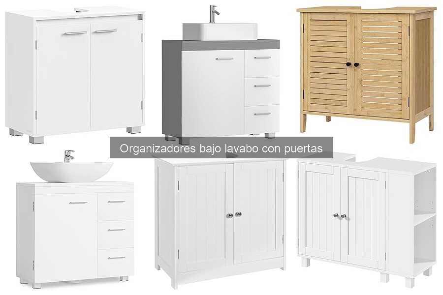 Organizador bajo lavabo con puertas: Funcionalidad y diseño