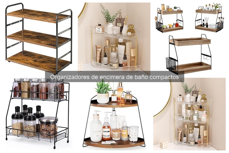 Organizador de encimera de baño compacto: optimiza tu espacio