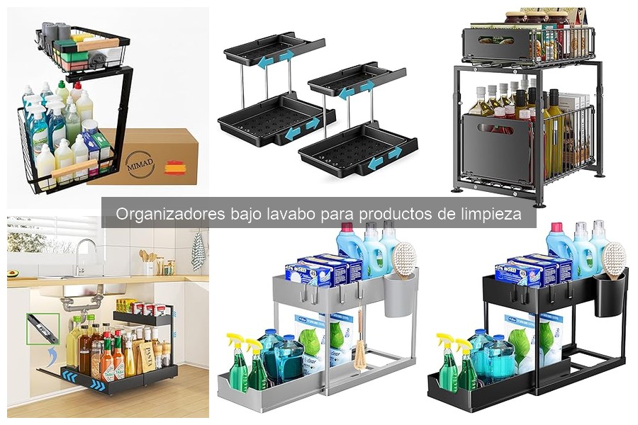 Organizadores bajo lavabo: qué son y tipos disponibles