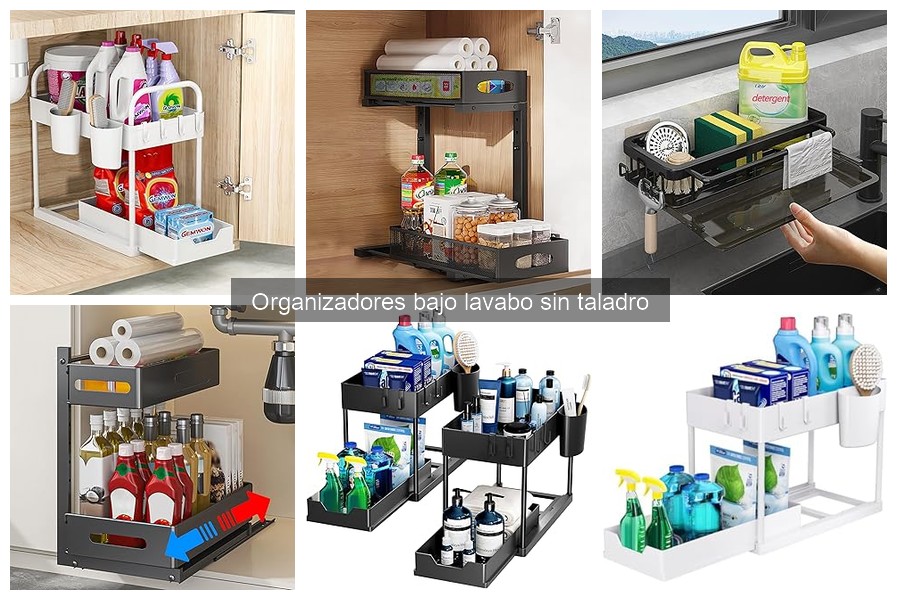 Organizadores bajo lavabo sin taladro: qué son y sus ventajas