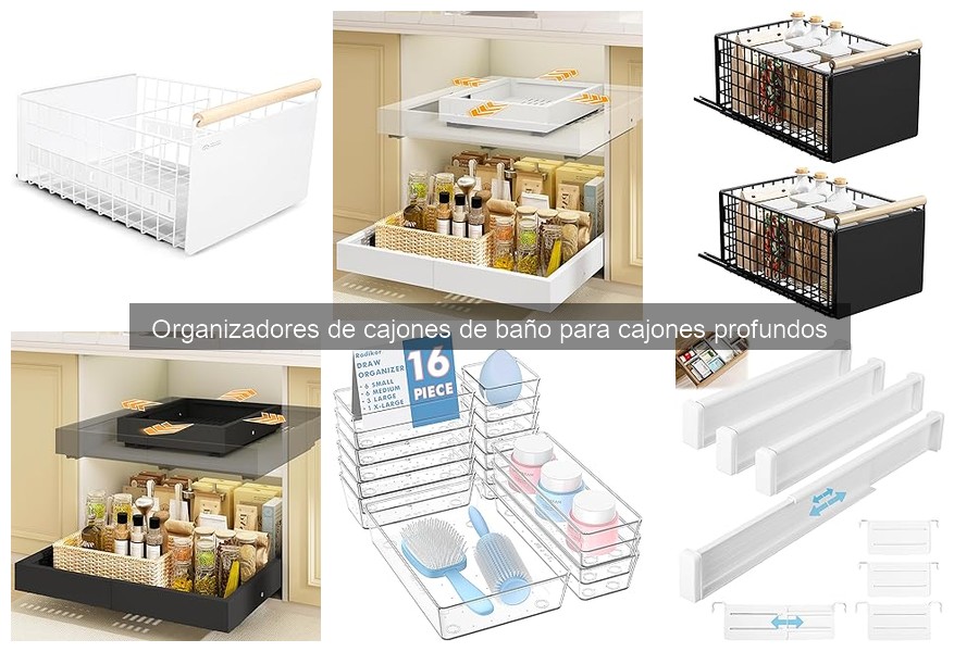 Organizers de Cajones de Baño Profundos al Mejor Precio