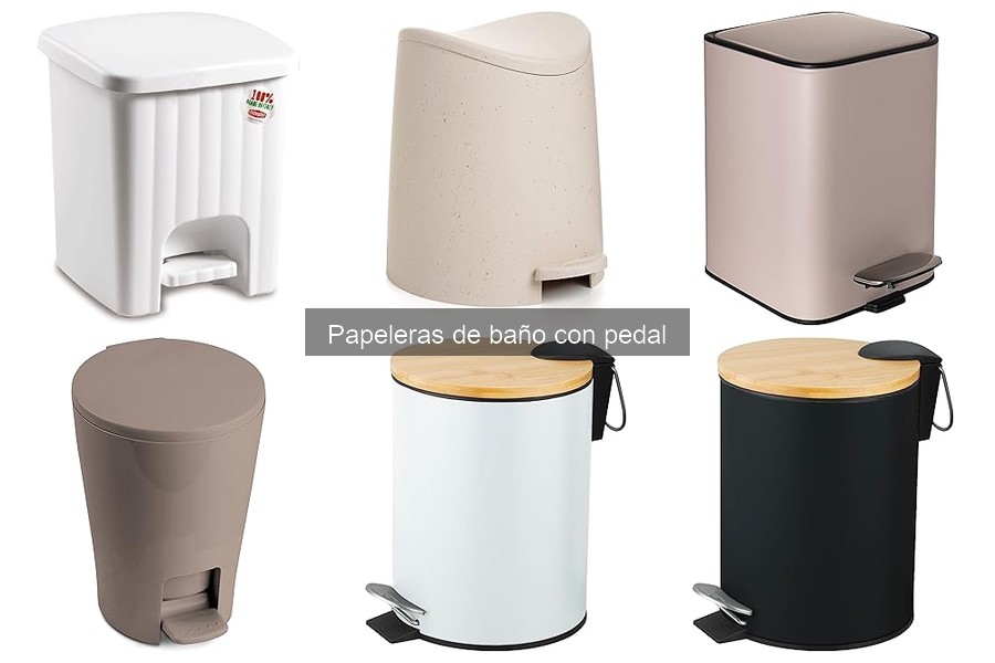 Papelera de baño con pedal: características y ventajas