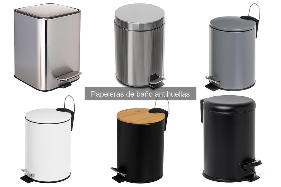 Papeleras de baño antihuellas: características y beneficios