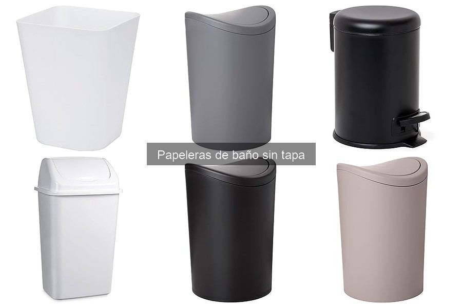 Papeleras de baño: ¿Sin tapa o con tapa? Comparativa