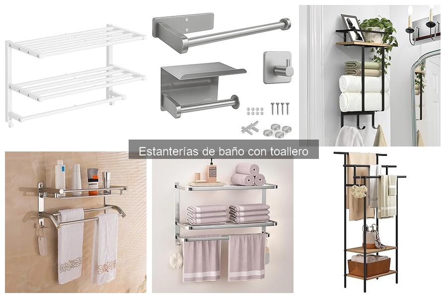 ** Personaliza tu estantería de baño con toallero: Ideas prácticas