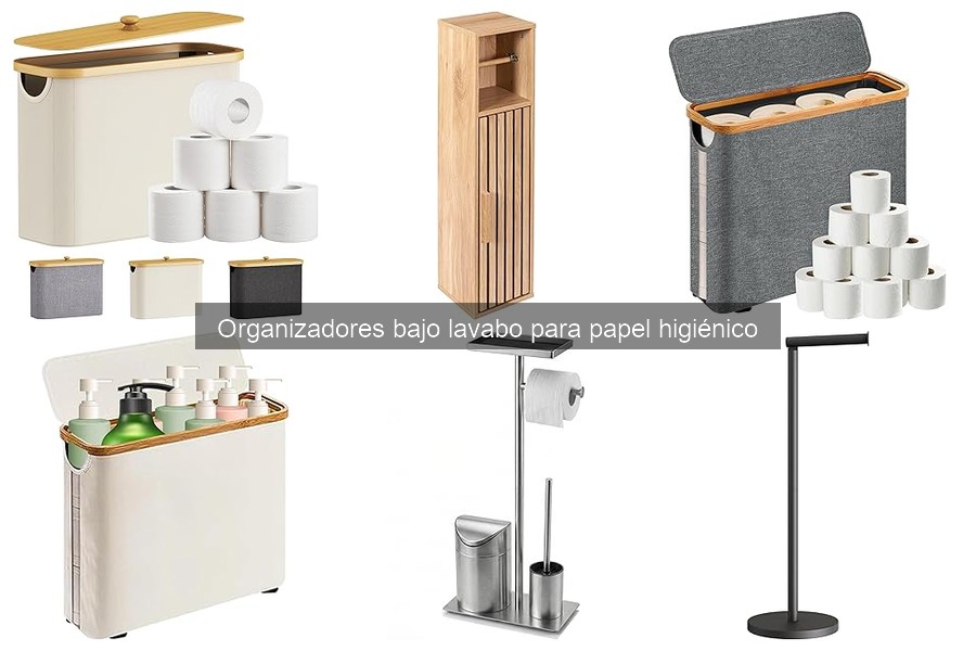 Personaliza tu organizador bajo lavabo para papel higiénico