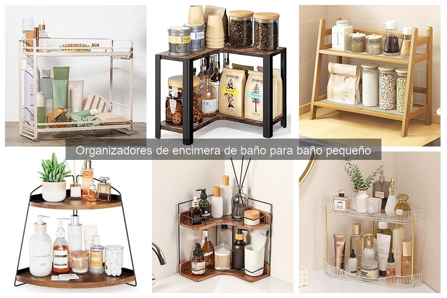 Personaliza tu organizador de encimera en baños pequeños