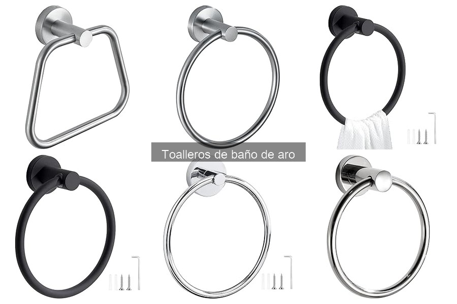 Personaliza tu toallero de baño de aro: colores y materiales