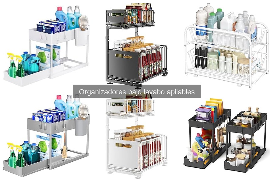 Personaliza tus organizadores bajo lavabo apilables