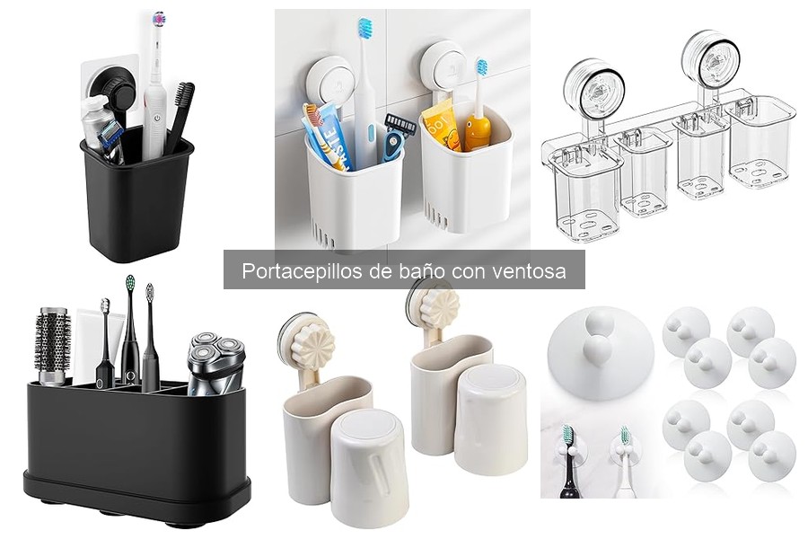 Portacepillos de baño con ventosa: qué son y cómo funcionan