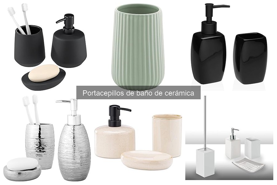 Portacepillos de baño de cerámica: beneficios y características