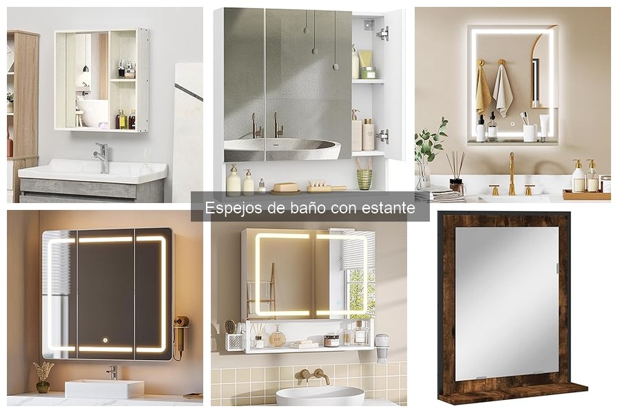 Precios de espejos de baño con estante: guía 2023