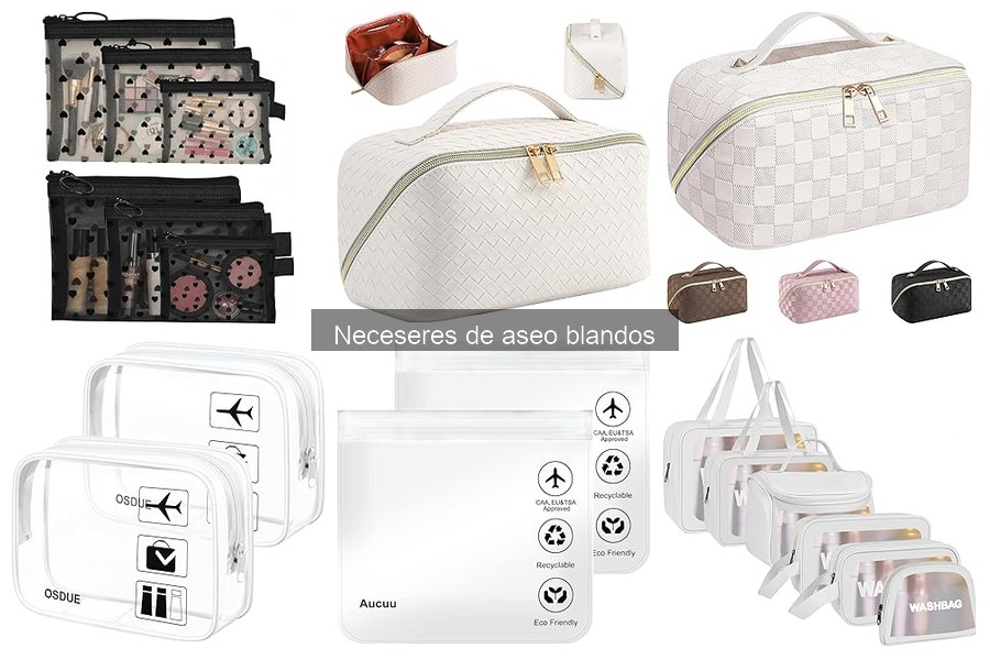 Precios de neceseres de aseo blandos en diferentes tiendas