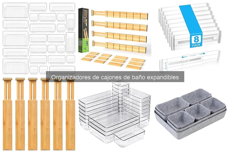Precios de organizadores de cajones de baño expandibles