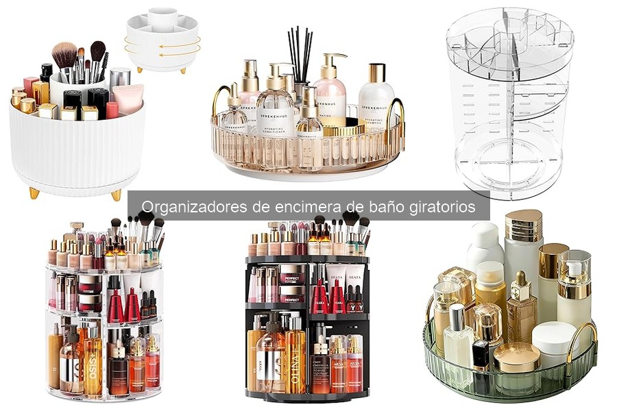 Precios de organizadores giratorios de encimera de baño