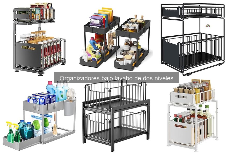 Precios promedio de organizadores bajo lavabo de dos niveles
