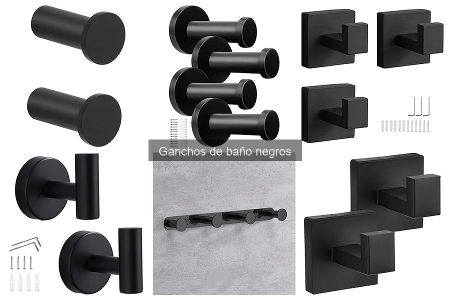 Problemas comunes al usar ganchos de baño negros