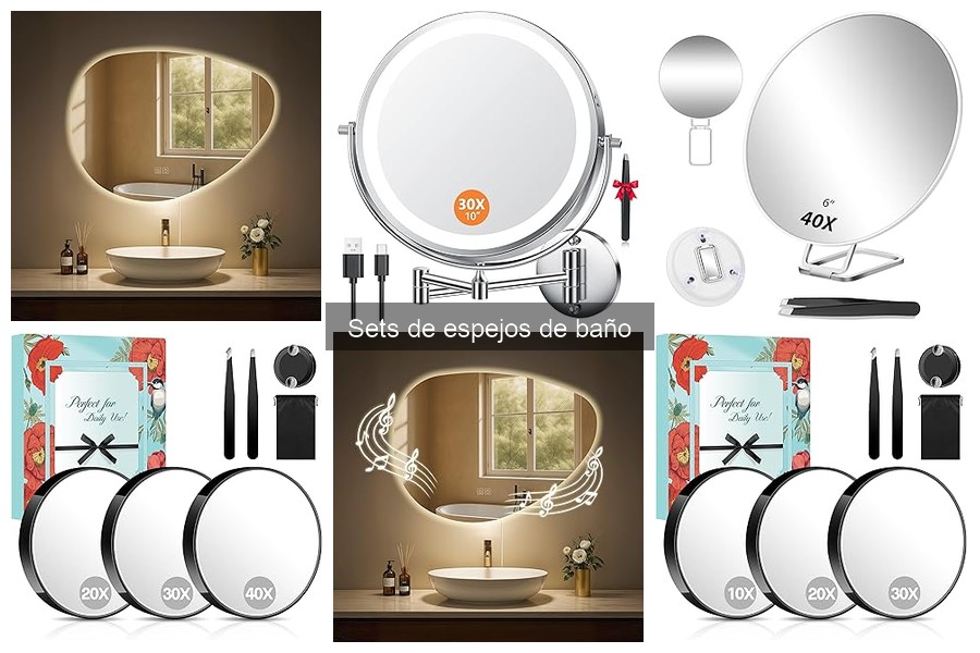 Problemas comunes al usar sets de espejos de baño