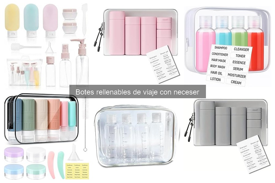 Problemas comunes con botes rellenables de viaje y soluciones